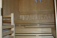 Die geräumige Sauna des ASV MIESBACH im Sportheim
